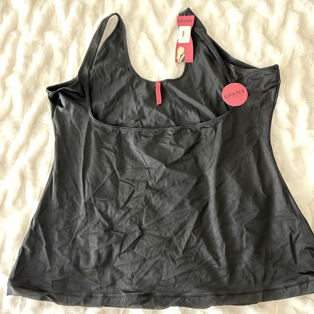 NWT SPANX Simplicity Open Bust Camisole Black 3X
